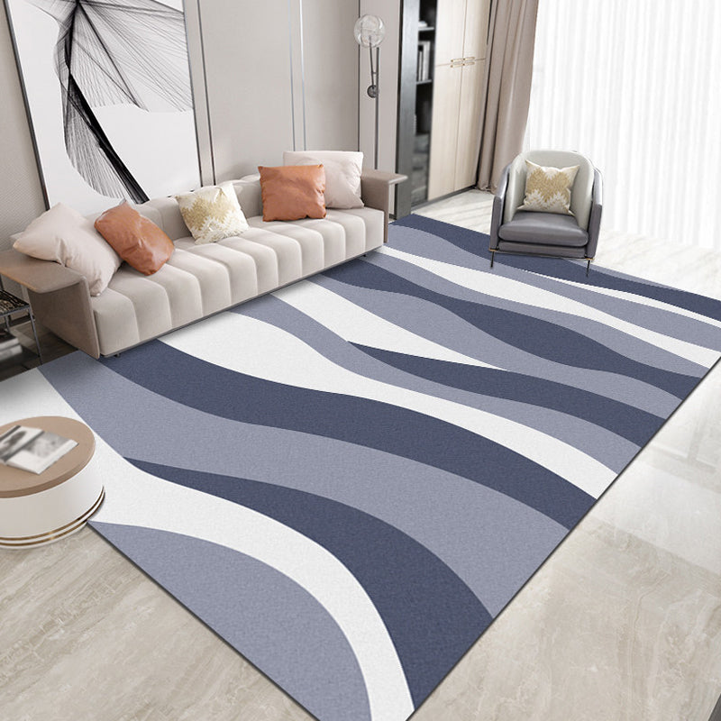 Multicolor Colorblock Rug Polyester Modern Rug Pet Friendly Washable Non-Slip Area Rug for Living Room