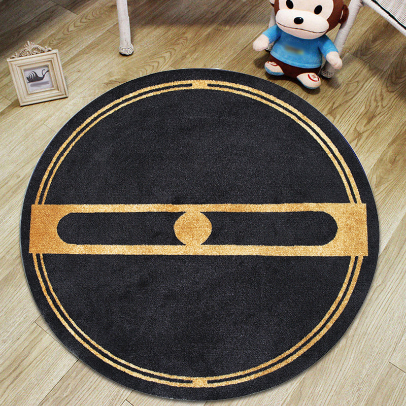 Multikoler geometrischer Muster Teppich Polyester Minimalist Teppich Haustierfreundlicher Waschablen Nicht-Schlupf-Fläche Teppich für Wohnzimmer