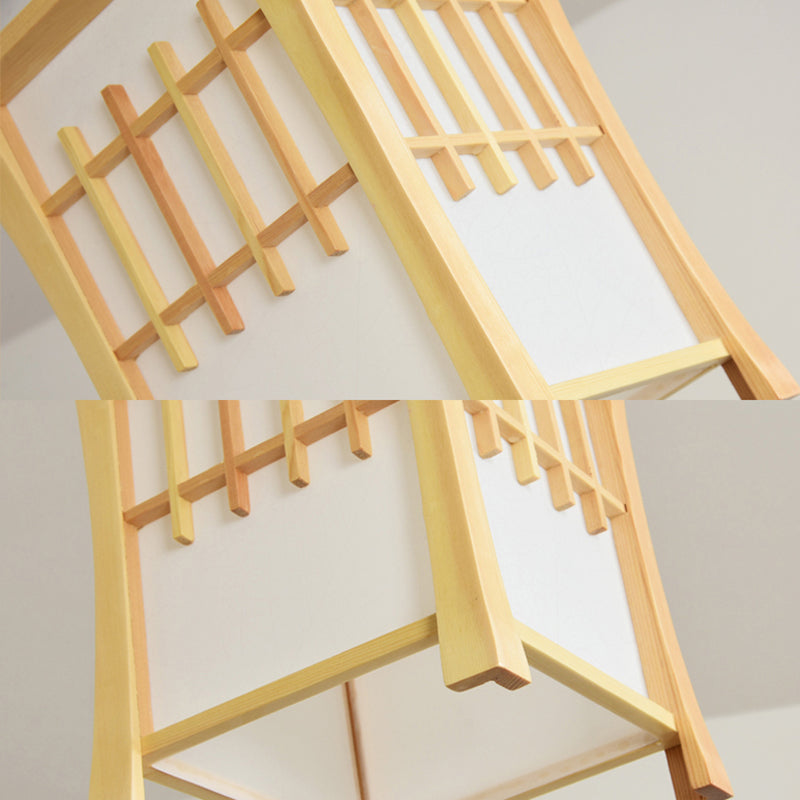 Tee Station Lodge Decke Anhänger Holz und Papier 1 Leichte japanische Stil beige hängende Licht