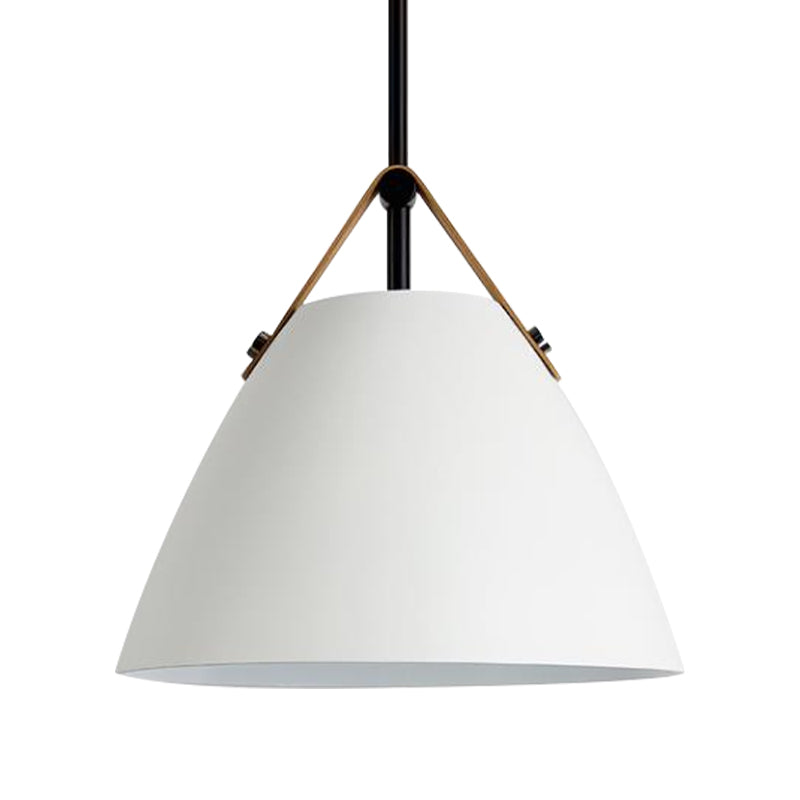 Estilo nórdico Curvado Coolie Coste Lámpara de aluminio Lámpara de aluminio en negro/azul/gris/rosa/blanco para el comedor