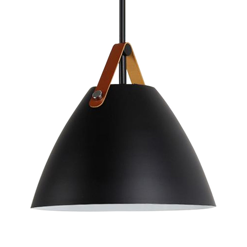 Estilo nórdico Curvado Coolie Coste Lámpara de aluminio Lámpara de aluminio en negro/azul/gris/rosa/blanco para el comedor