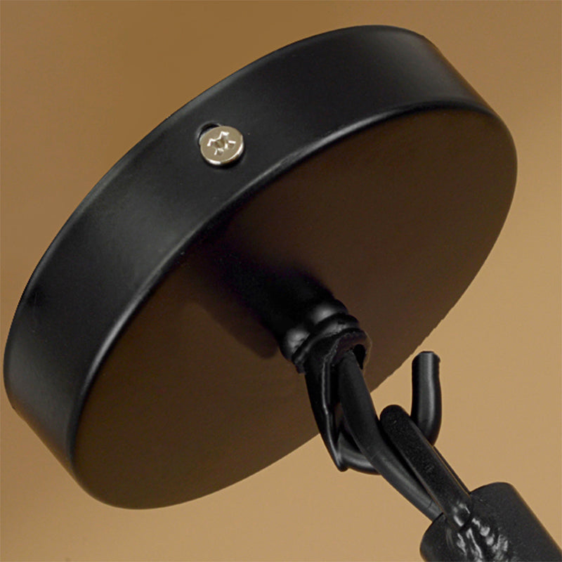 Touw uitlopen/kom kooi schaduw hanger licht vintage industrieel 1 hoofd restaurant hangende lamp in beige