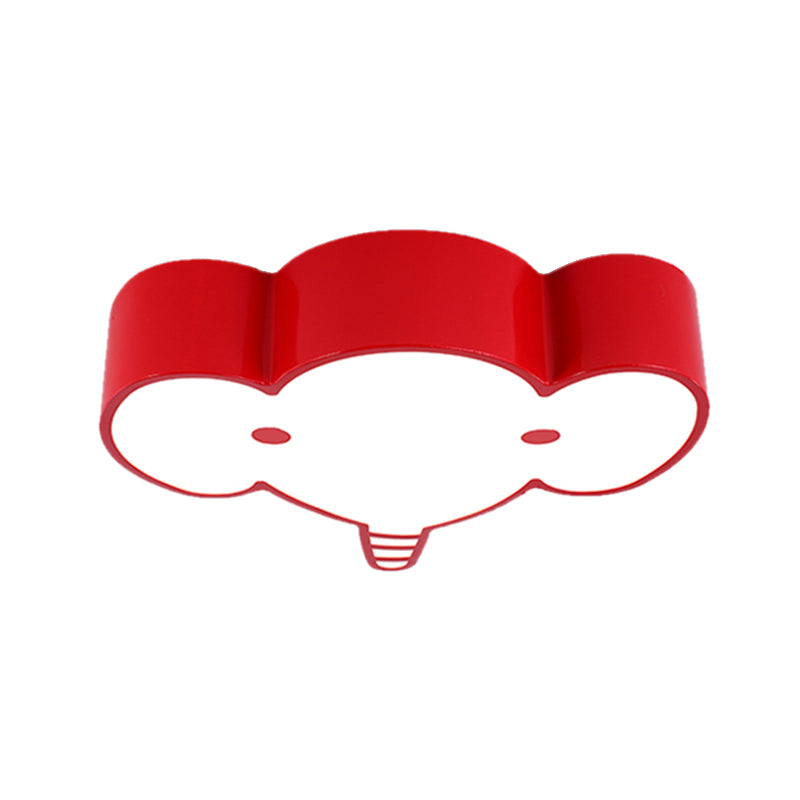 Metal Elephant Ceiling Mount Light Kindergarten Nursing Room Lovely Ceiling Lamp