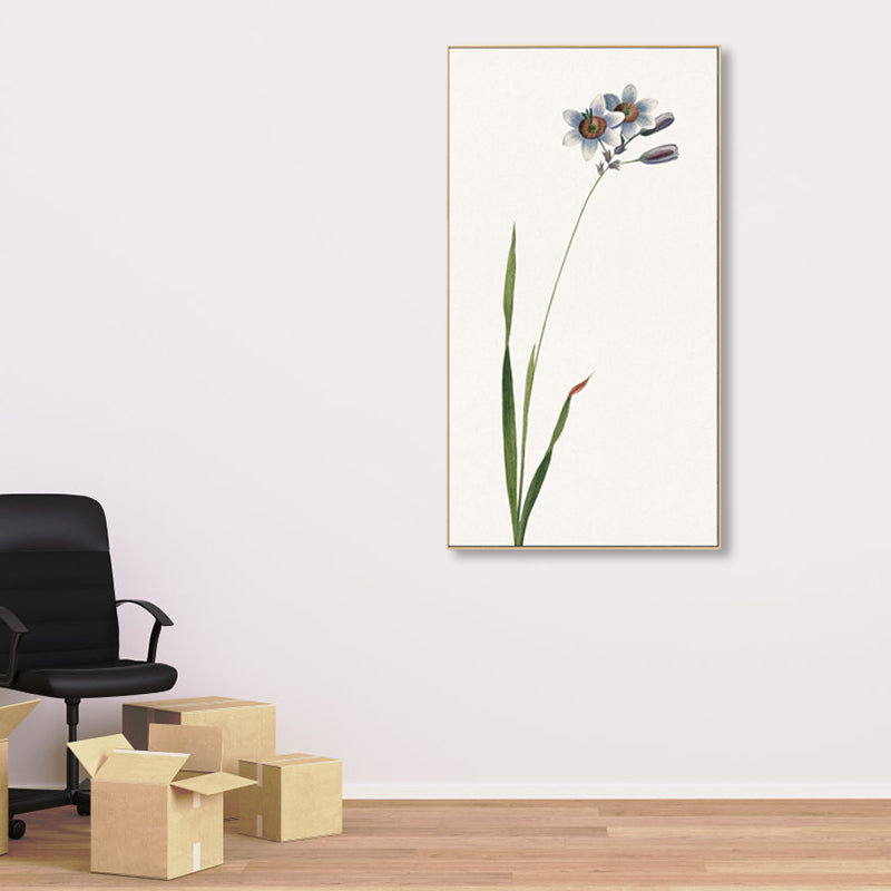 Rustikale Blumen-Leinwandkunst, pastellfarbene Haus-Innenwanddekoration, verschiedene Größenoptionen