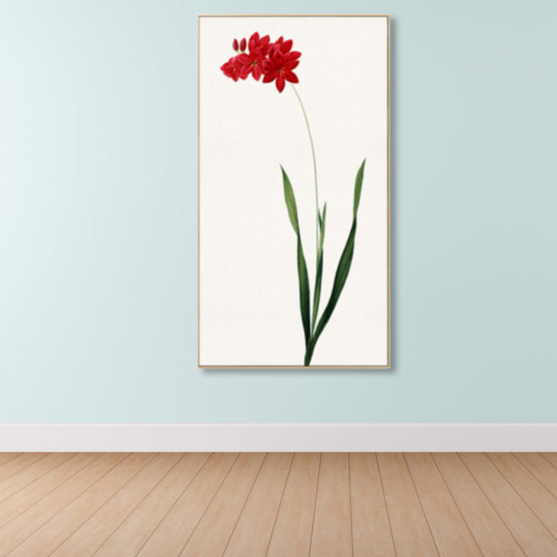 Rustikale Blumen-Leinwandkunst, pastellfarbene Haus-Innenwanddekoration, verschiedene Größenoptionen