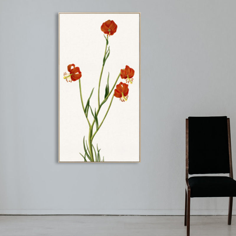 Rustikale Blumen-Leinwandkunst, pastellfarbene Haus-Innenwanddekoration, verschiedene Größenoptionen
