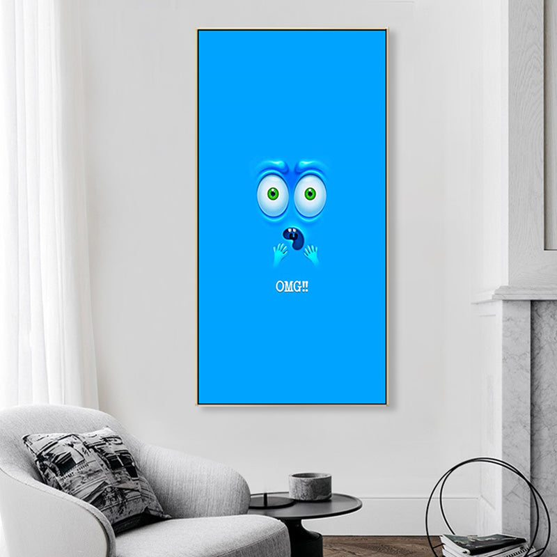Vivid Expression Wrapped Canvas Pastel Color Kids Style Wall Art Print for Sitting Room