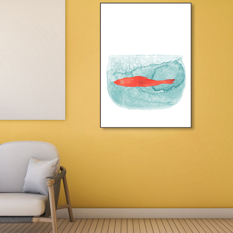 Cartoon-Tier-Wanddekoration, pastellfarbene, mit Kunst umwickelte Leinwand für Kinder für das Esszimmer