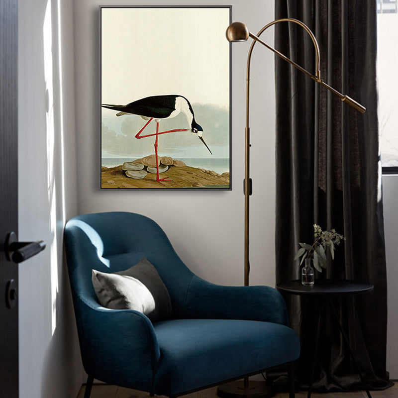 Peinture tropicale imprimée flamant rose, toile, décoration murale intérieure de maison, couleur Pastel