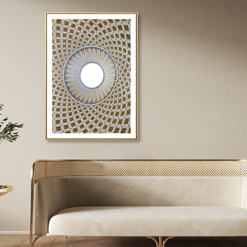 Architectuur interieur weergave canvas kunst zachte kleur hedendaagse muur decor voor thuis
