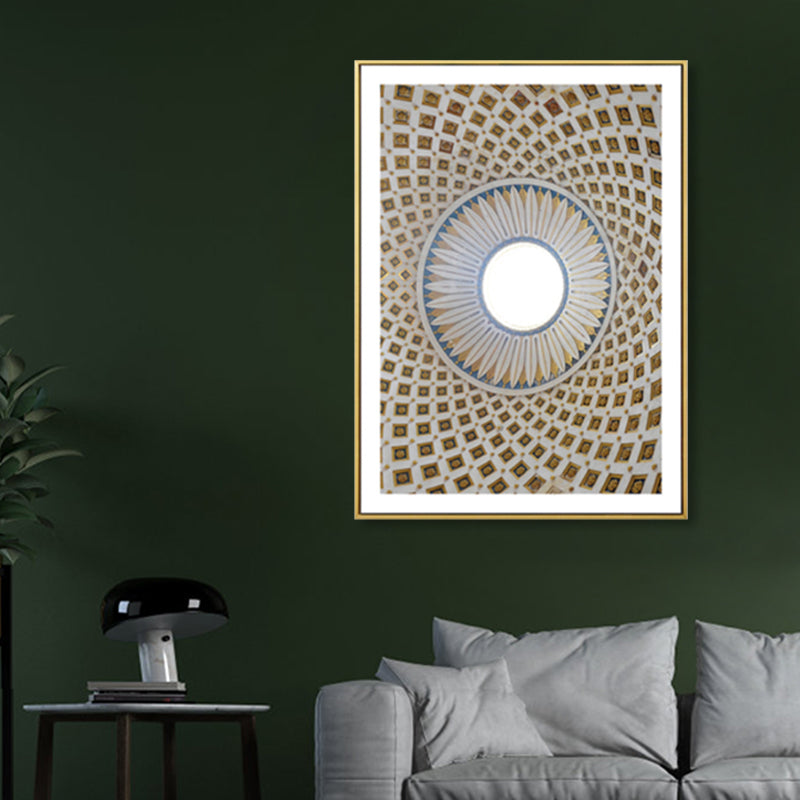 Architectuur interieur weergave canvas kunst zachte kleur hedendaagse muur decor voor thuis