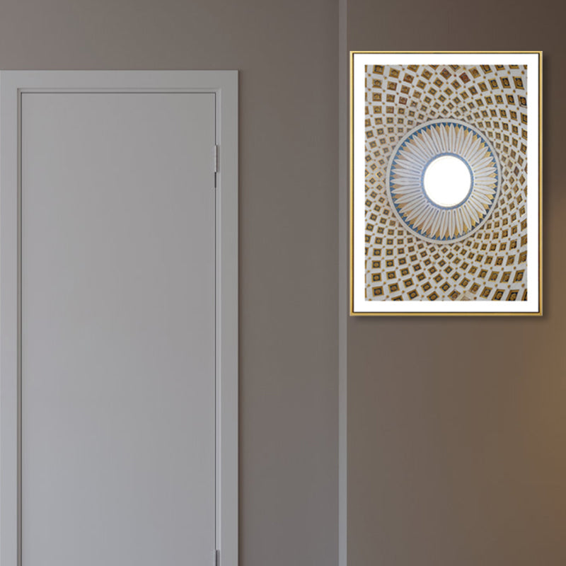 Architectuur interieur weergave canvas kunst zachte kleur hedendaagse muur decor voor thuis