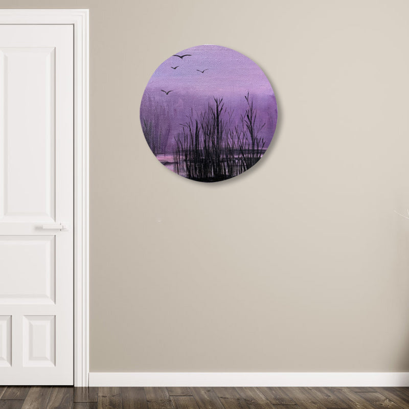 Peinture de paysage naturel de nuit, couleur Pastel, impression sur toile, Art mural pour décoration de maison