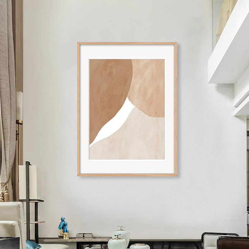 Toile d'art avec coup de pinceau, décoration murale abstraite de Style scandinave, couleur douce pour la maison