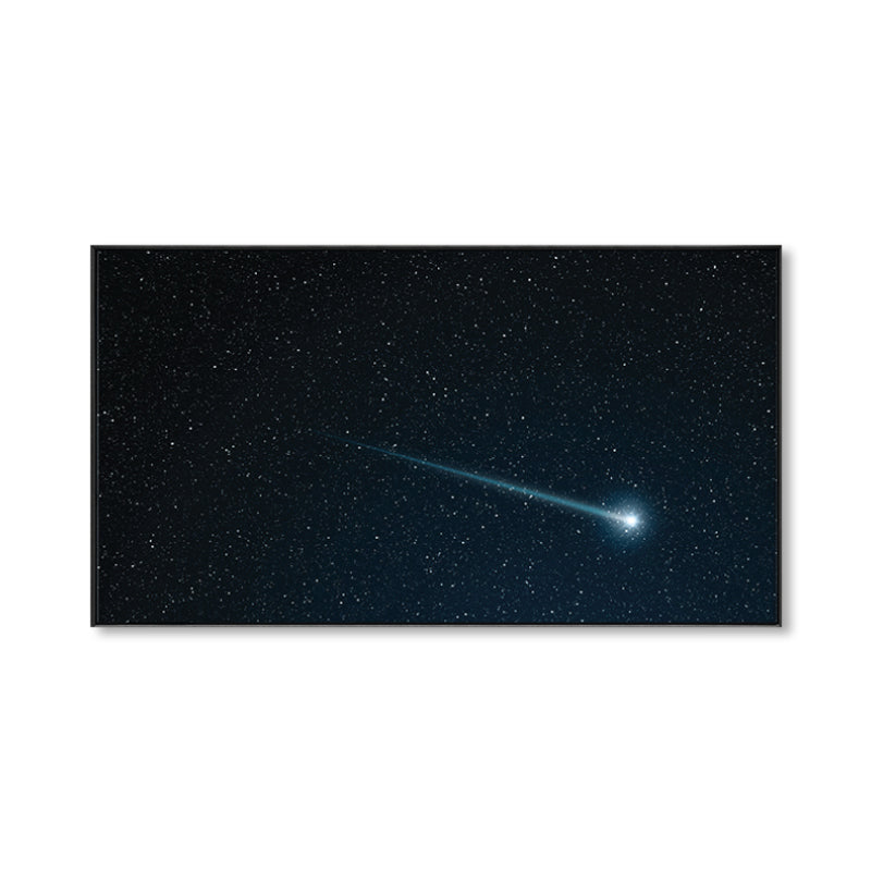 Kids Photo Shooting Star Canvas Print Dark Milky Way Wall Art Decor for Boys Bedroom