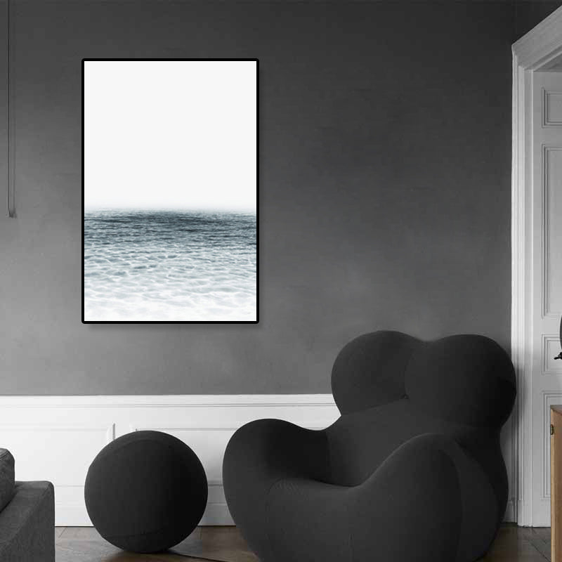 Toile de paysage imprimé Photo tropicale, décoration murale texturée de couleur foncée pour chambre