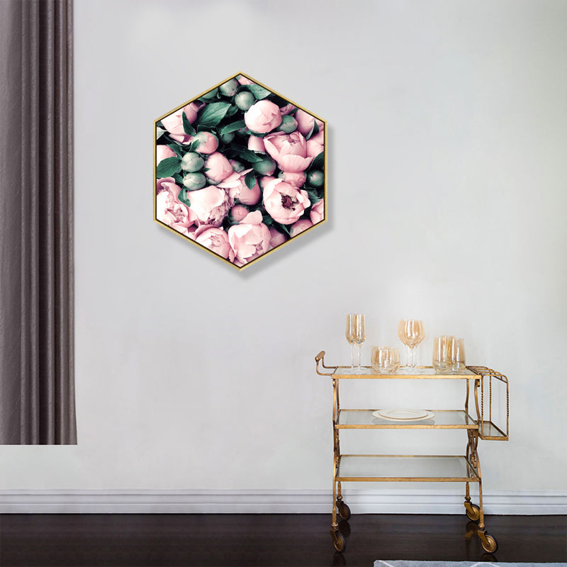 Fotodruck, Rosenblüten-Leinwand, helle Farbe, skandinavische Wanddekoration für Wohnzimmer