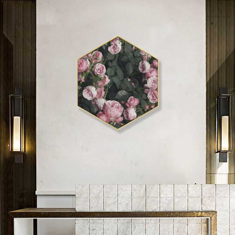 Fotodruck, Rosenblüten-Leinwand, helle Farbe, skandinavische Wanddekoration für Wohnzimmer