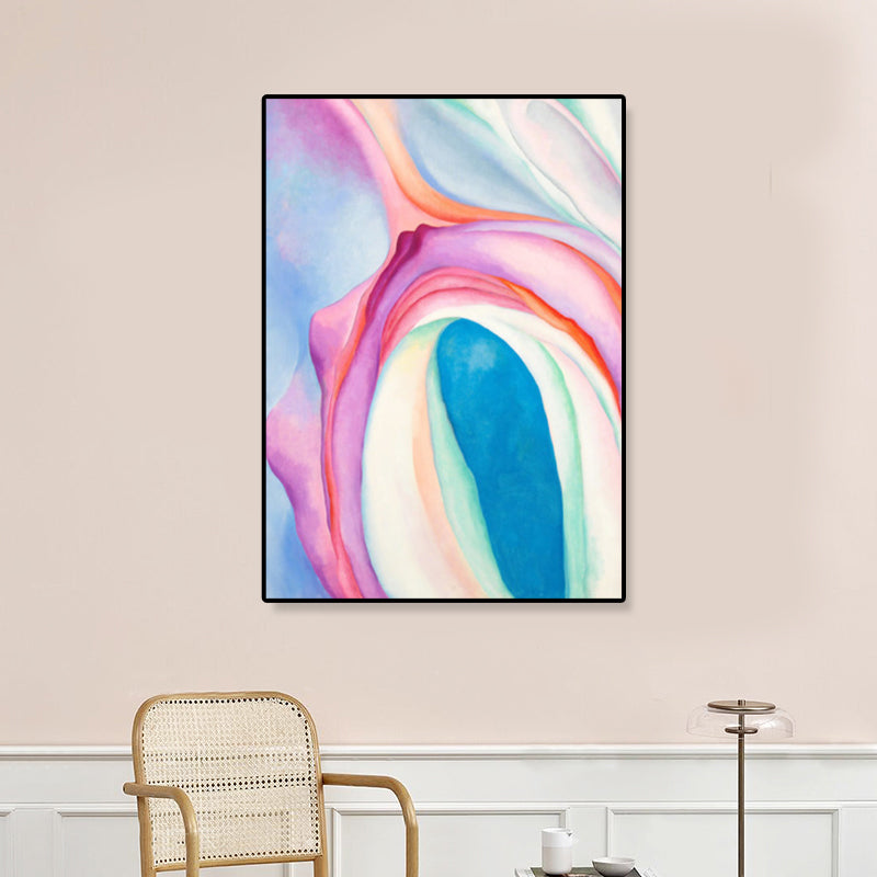 Toile d'art moderne imprimée, peintures de couleur claire, motif ombré, décor mural pour galerie