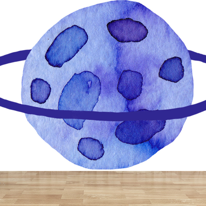Whole Space Planet Mural Decal Moisture Resistant Modern Kids Bedroom Wall Decor
