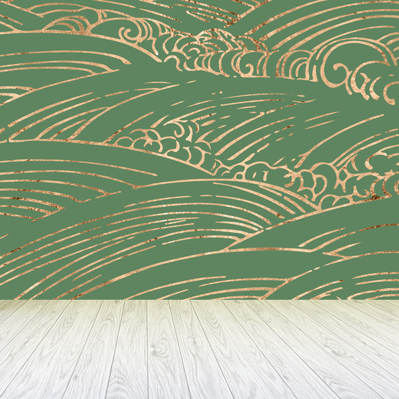 Flying Moire Print Mural Decal Guest Room Sky Scenery Wall Covering, Personalized