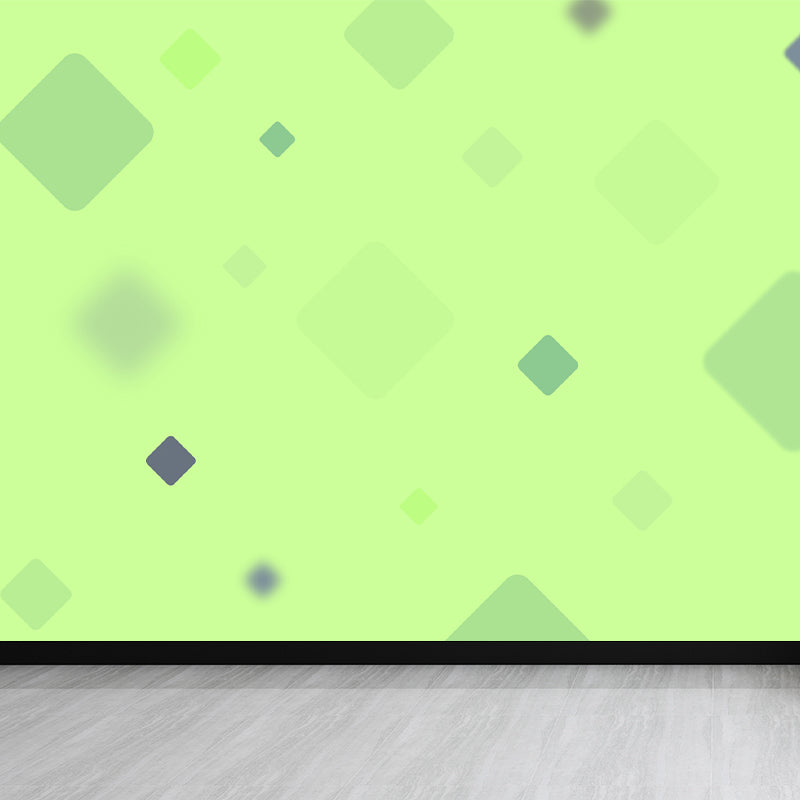 Bright Geometric Shapes Wallpaper Mural Moisture Resistant Modern Bedroom Wall Covering