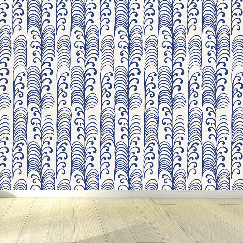 Full Size Illustration Modern Mural with Moire Pattern in Soft Color, Customised
