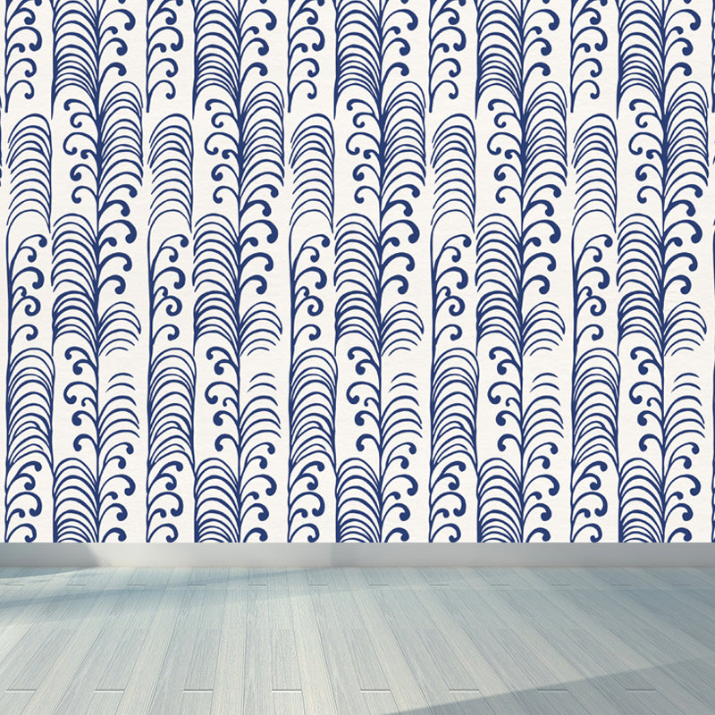 Full Size Illustration Modern Mural with Moire Pattern in Soft Color, Customised