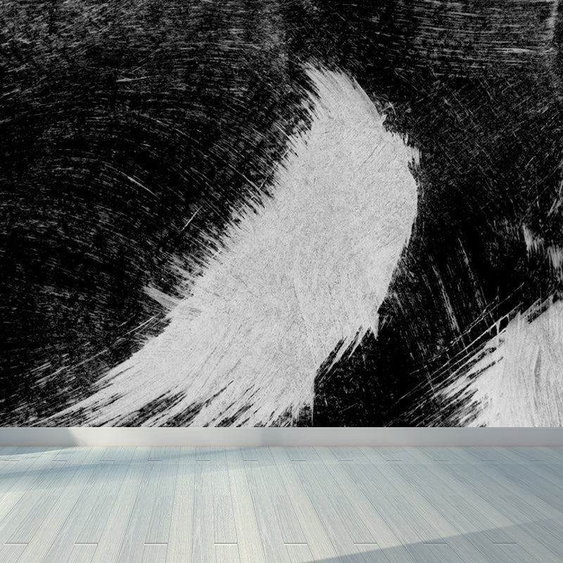 Stain-Proofing Brush Print Mural Decal Modern Non-Woven Material Wall Decor, Custom