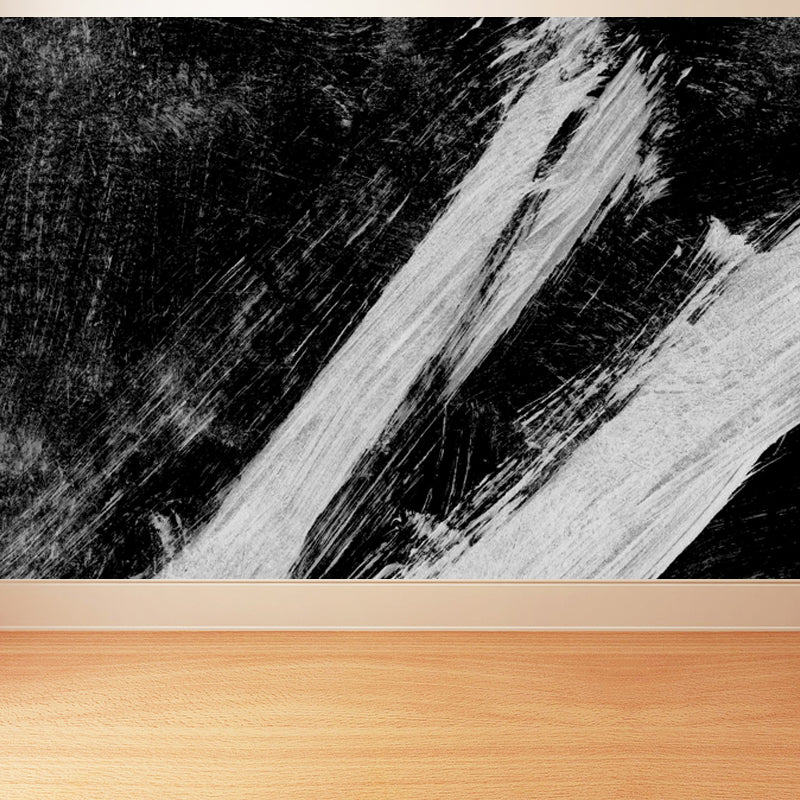 Stain-Proofing Brush Print Mural Decal Modern Non-Woven Material Wall Decor, Custom