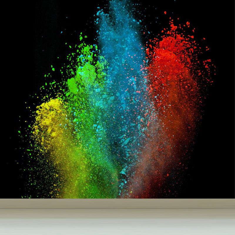 Papier peint mural anti-poussière photographique pour intérieur de maison, couleur foncée, taille personnalisée disponible