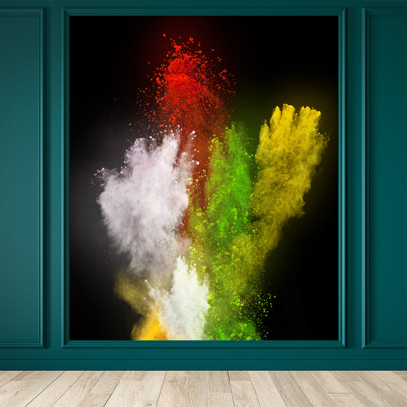 Papier peint mural anti-poussière photographique pour intérieur de maison, couleur foncée, taille personnalisée disponible