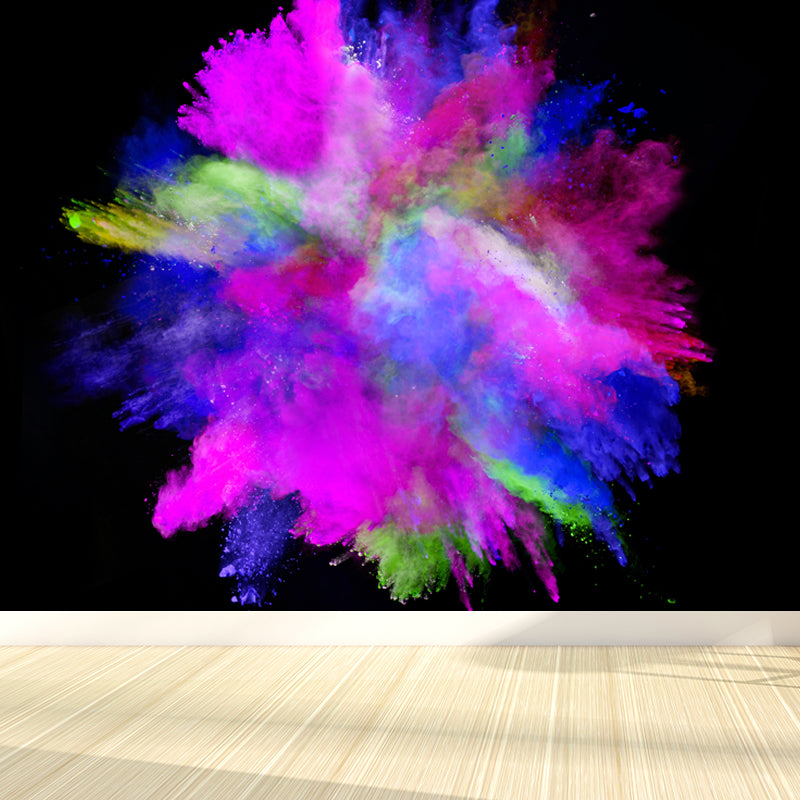 Huge Bursting Rainbow Wallpaper Mural Stain-Proof Modern Sitting Room Wall Decor