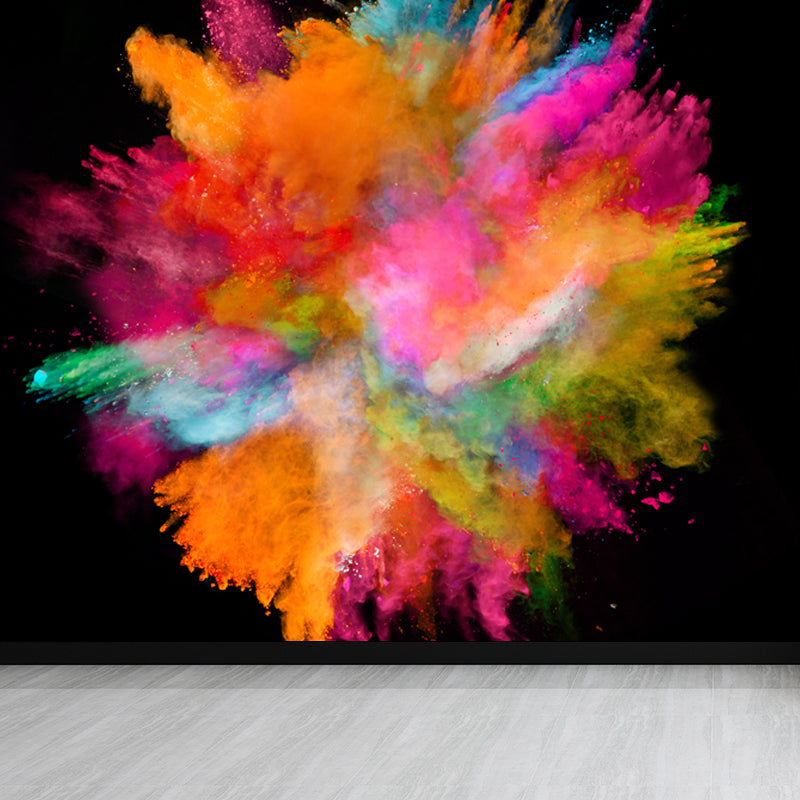 Huge Bursting Rainbow Wallpaper Mural Stain-Proof Modern Sitting Room Wall Decor