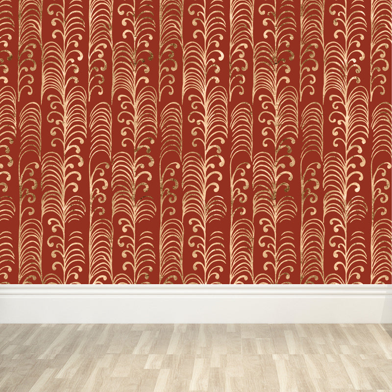 Soft Color Moire Pattern Mural Wallpaper Stain-Proofing Modern Bathroom Wall Covering