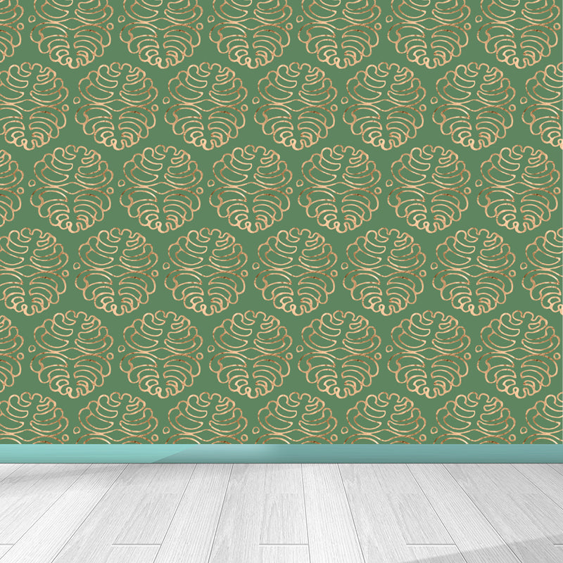 Soft Color Moire Pattern Mural Wallpaper Stain-Proofing Modern Bathroom Wall Covering