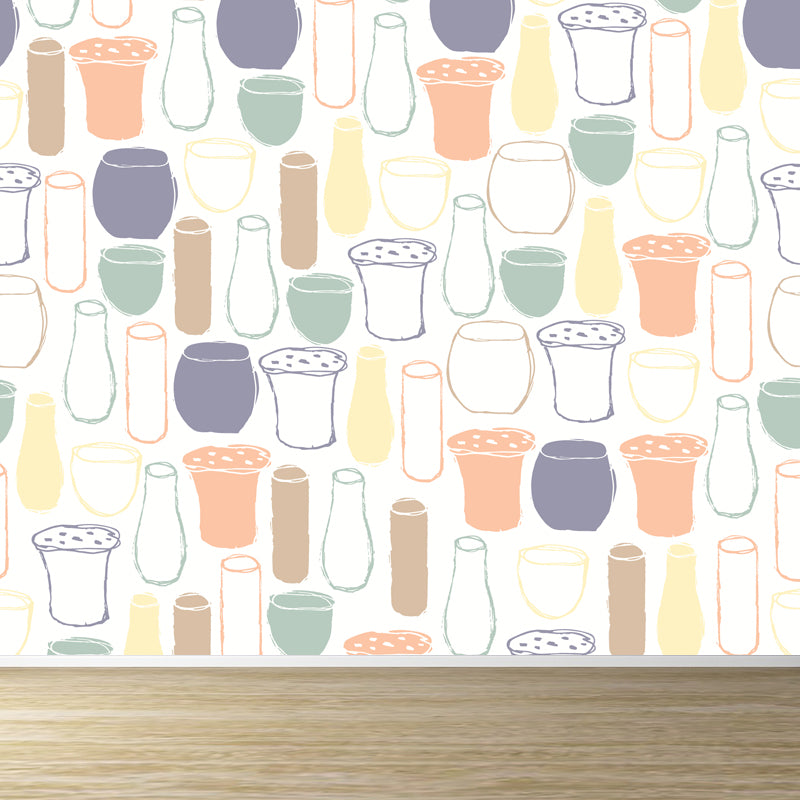 Waterproof Sundries Wallpaper Mural Modern Style Non-Woven Wall Covering, Custom Size