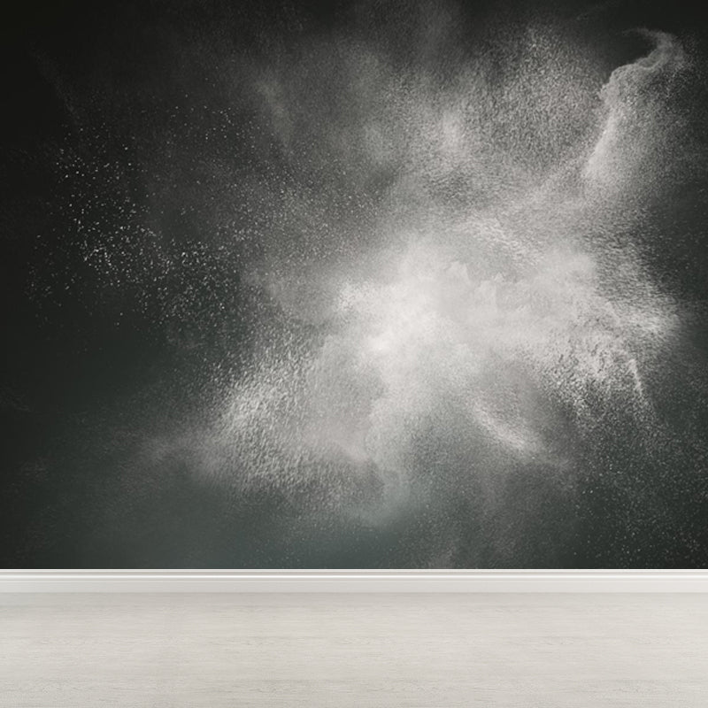 Abstract Flying Dust Print Mural Wallpaper Modernism Non-Woven Wall Art for Living Room