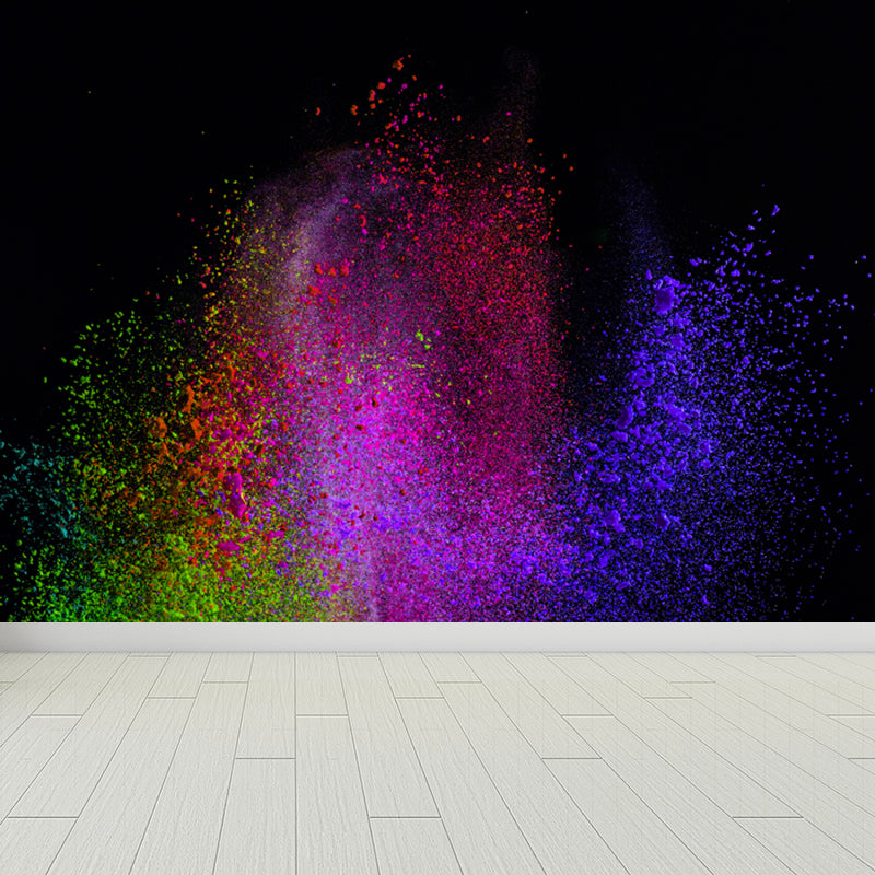 Abstract Flying Dust Print Mural Wallpaper Modernism Non-Woven Wall Art for Living Room