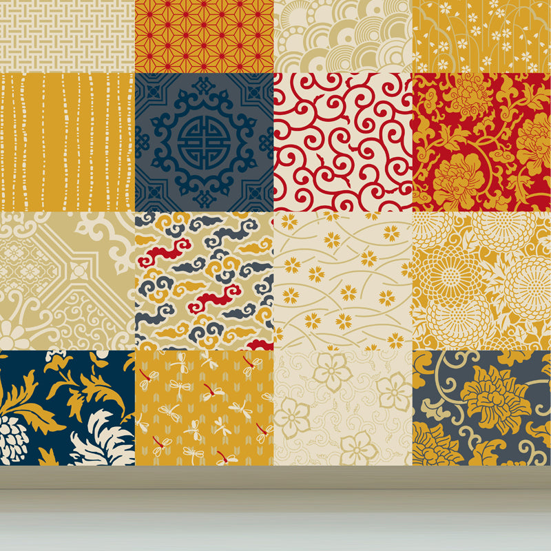 House Decor Paisley Print Mural Decal Customized Modern Wall Covering for Living Room