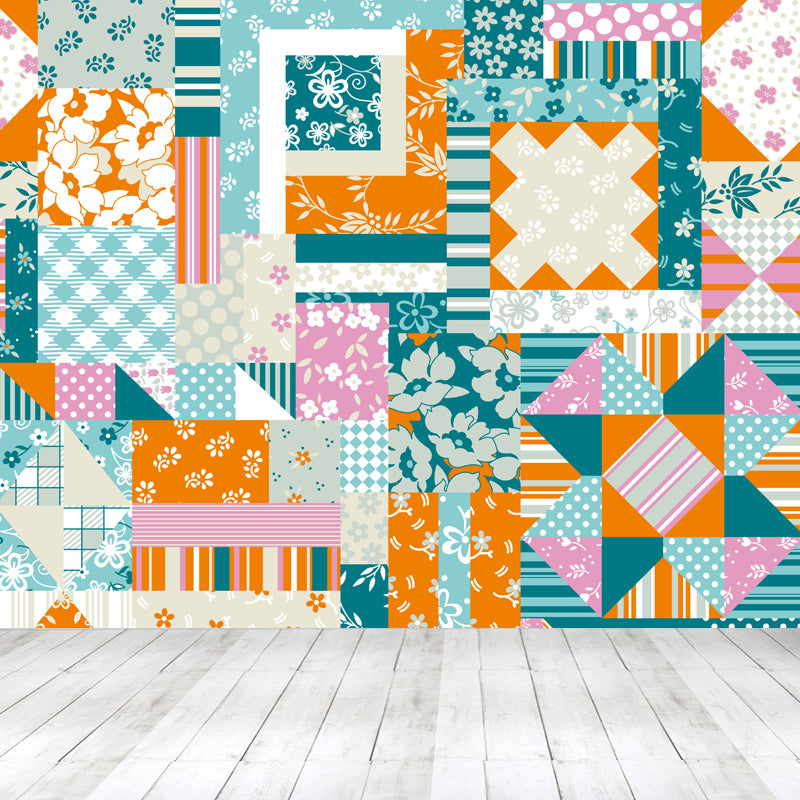 House Decor Paisley Print Mural Decal Customized Modern Wall Covering for Living Room