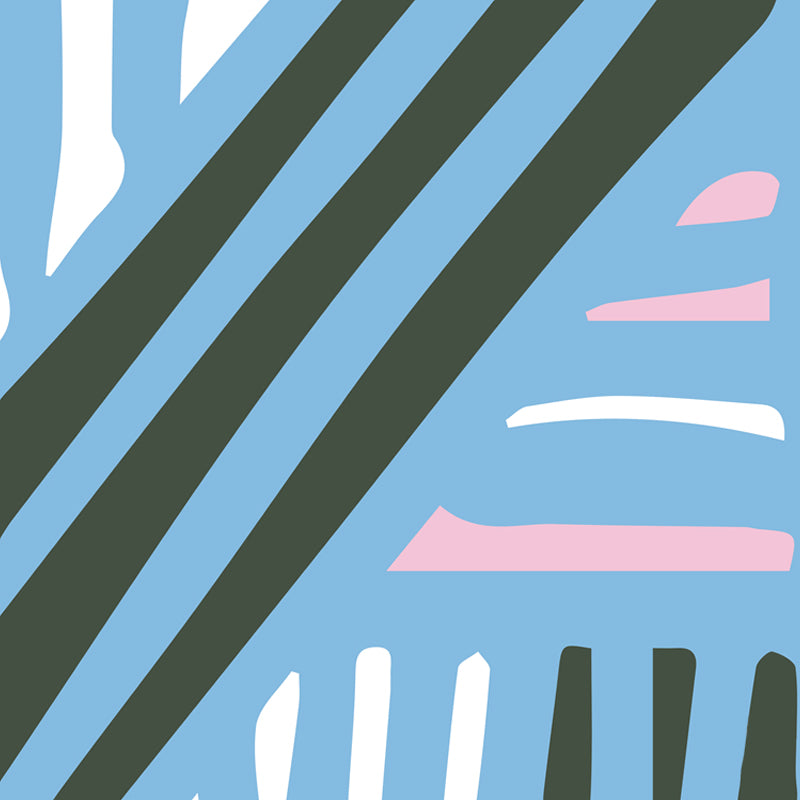 Abstract Pattern Wall Mural Contemporary Non-Woven Textured Wall Covering in Soft Color