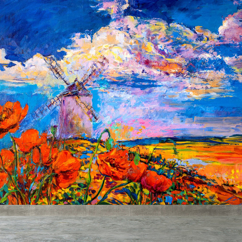 Natural Landscape Wall Mural Classic Decorative Living Room Wall Art, Custom Size Available