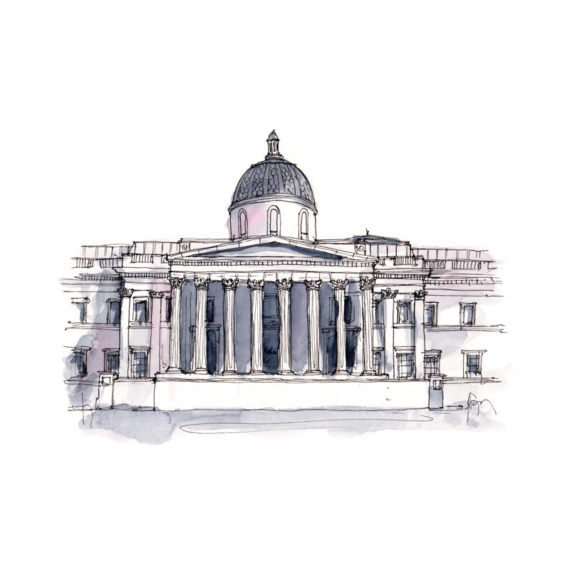 Stain Resistant Architecture View Mural Non-Woven Contemporary Wall Covering for Kitchen