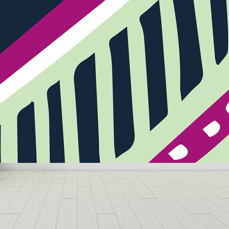 Abstract Mural Decal Modern Decorative Living Room Wall Covering, Custom Printed