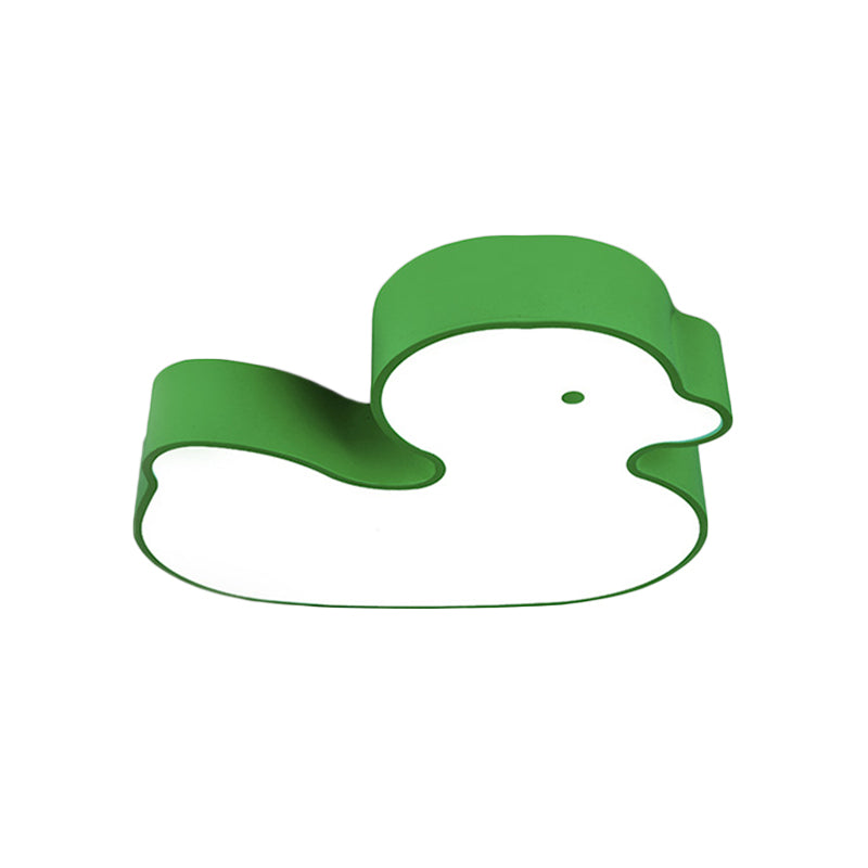 Little Duck Lampada da incasso per bambini Stile acrilico LED rosso/giallo/blu vicino all'apparecchio di illuminazione a soffitto