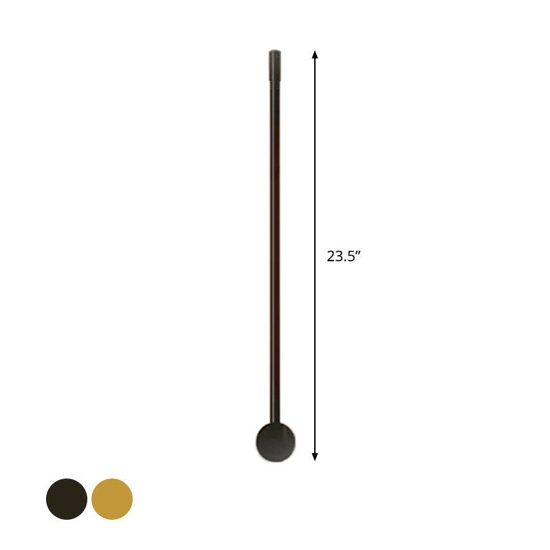 Strip Wohnzimmer Wandleuchte leichte Metall LED zeitgenössische Wandlampe in Schwarz/Gold