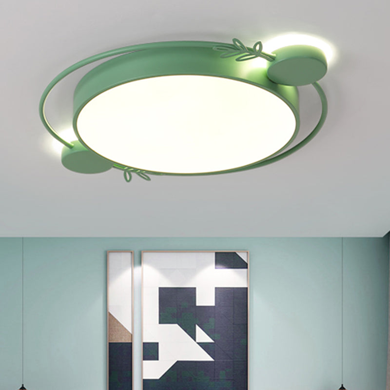Illuminazione da incasso rotonda Minimalismo metallizzato Lampada da soffitto a LED nera/bianca/grigia con decorazione ad anello