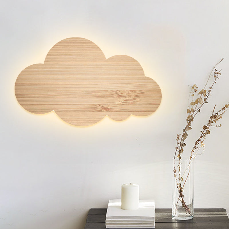 Cartoon -LED -Wandhalterung Beleuchtung rosa/gelb/blauer Wolkenoberfläche Wandleuchten mit metallischem Schatten