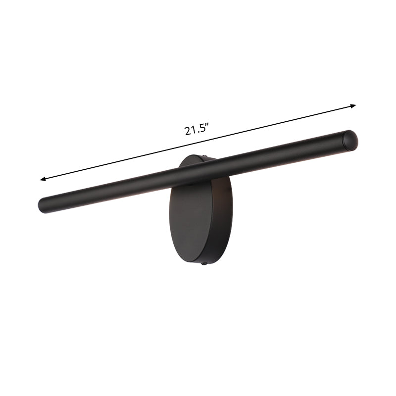 METALE LINEA LINEA VANITÀ LIGHT ALLIMINE DELLA SCONCE DEL MOLTO LED CONTENTERIORE IN NERO